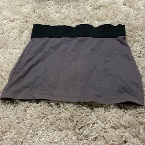 Gray Mini Skirt
